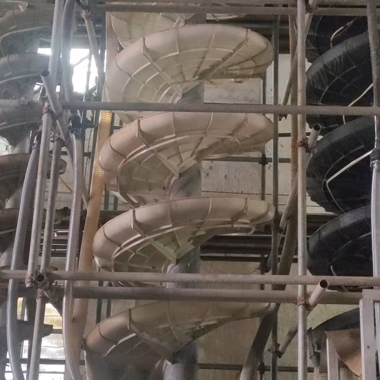 Pré-cozimento espiral de material